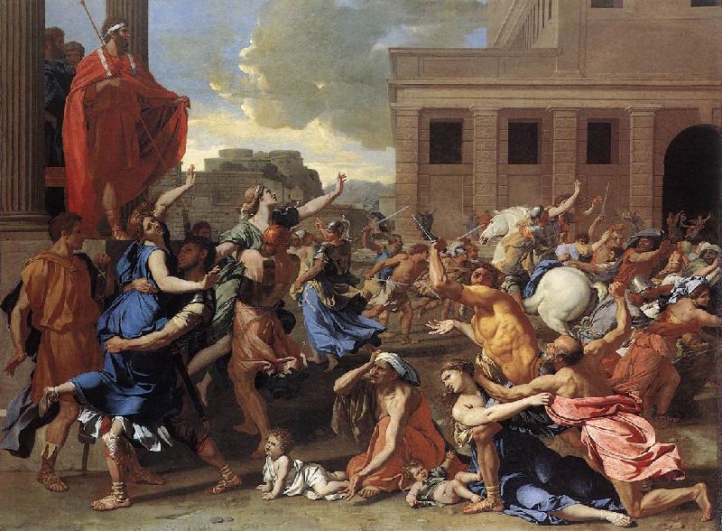Nicolas Poussin The Rape of the Sabine Women China oil painting art